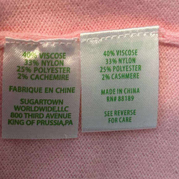 EUC Lilly Pulitzer Light Beautiful Pink Open Cardigan, Size Medium. - Picture 13 of 14